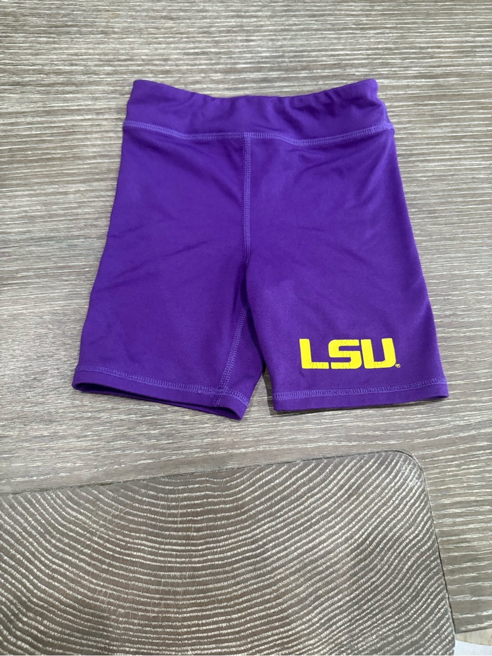Used size 5T lsu Purple Kids Athletic Bike Shorts